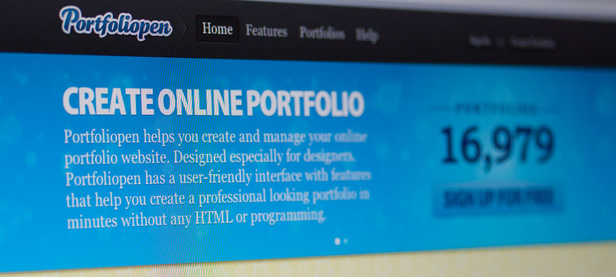 Portfoliopen Web Service for Designers